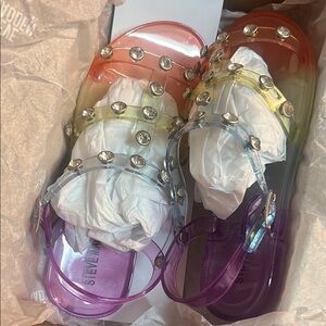 Steve Madden Multicolor Studded Kids  Sandals